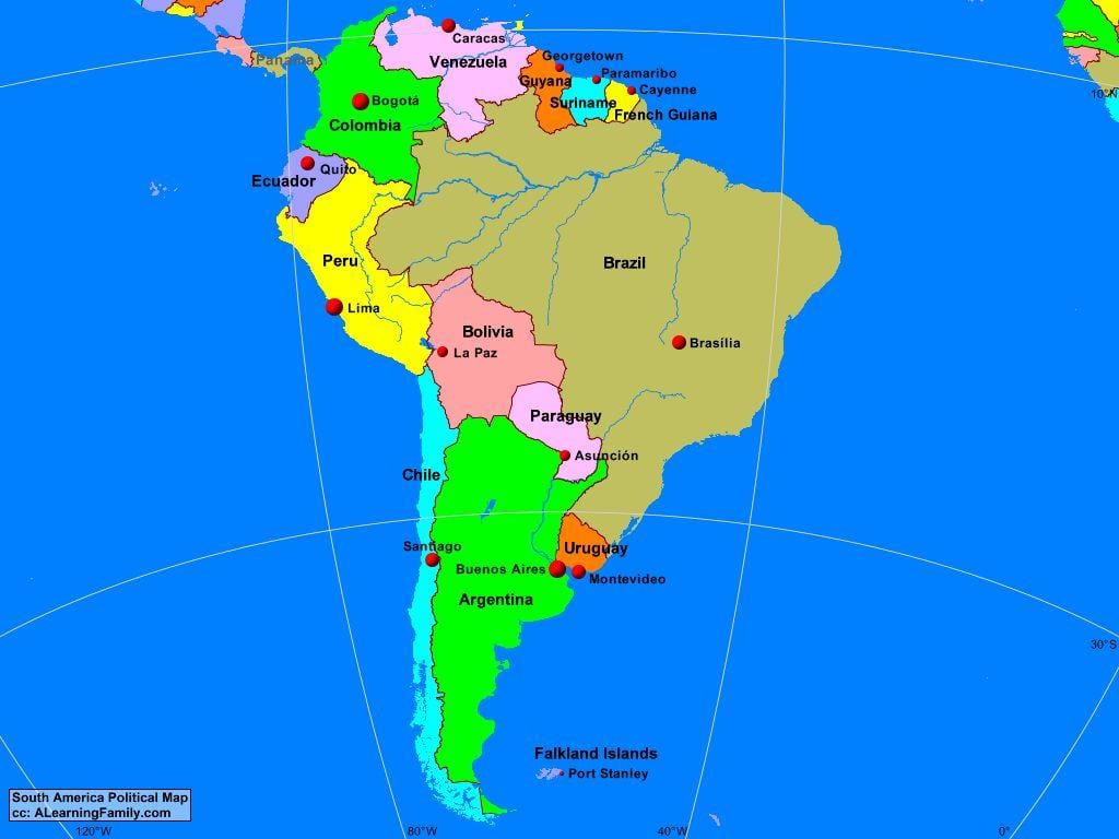 Mapa Lima Ameryka Południowa