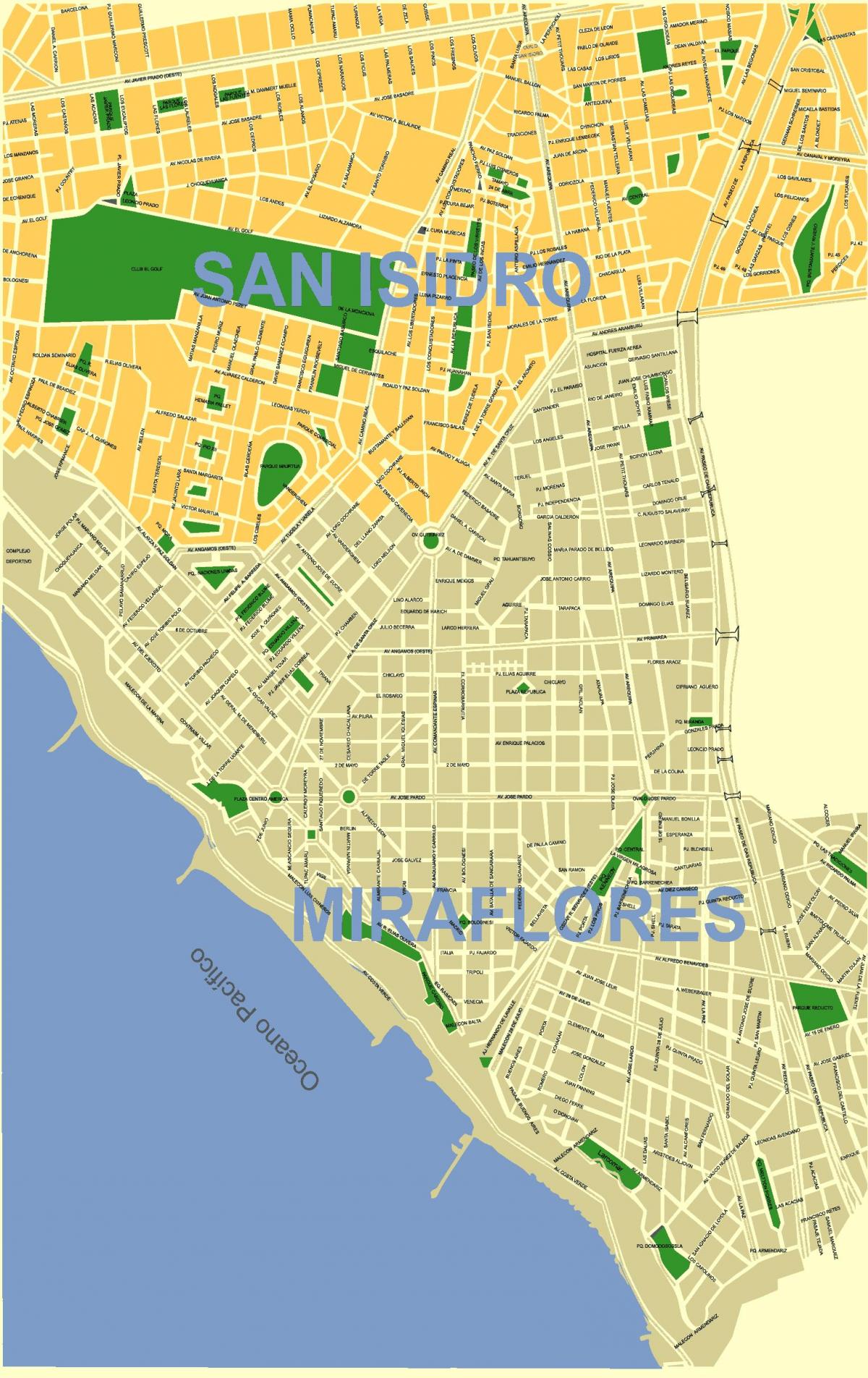Mapa okolic - Peru 