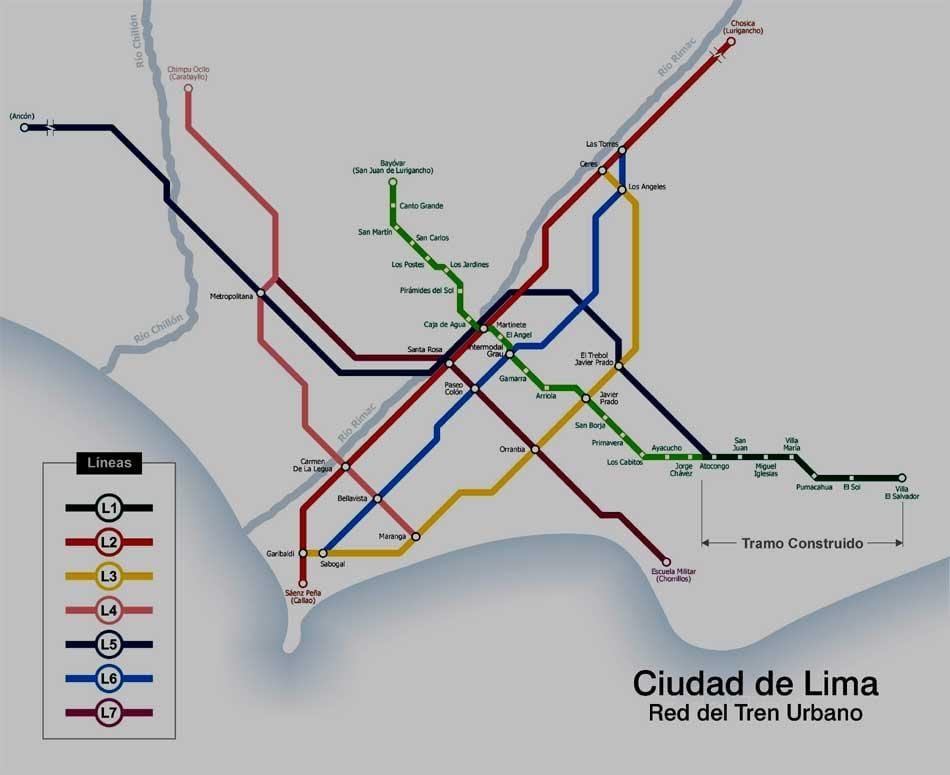 Metra Lima Peru mapie