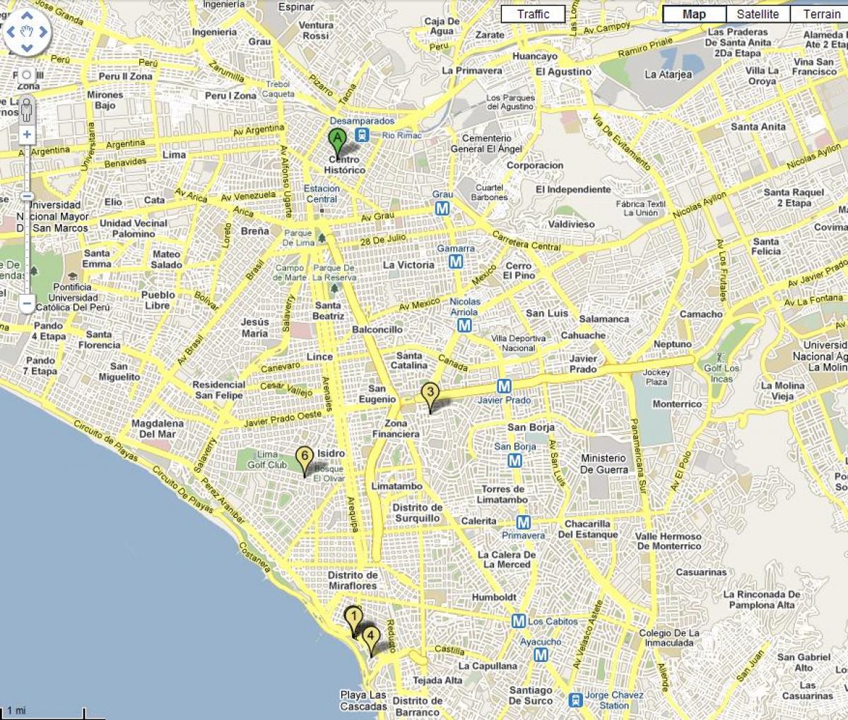 Mapa lima Lima Peru