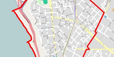 Mapa barranco w Limie