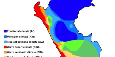 Mapa Peru klimat