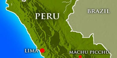 Mapa stolicy Peru